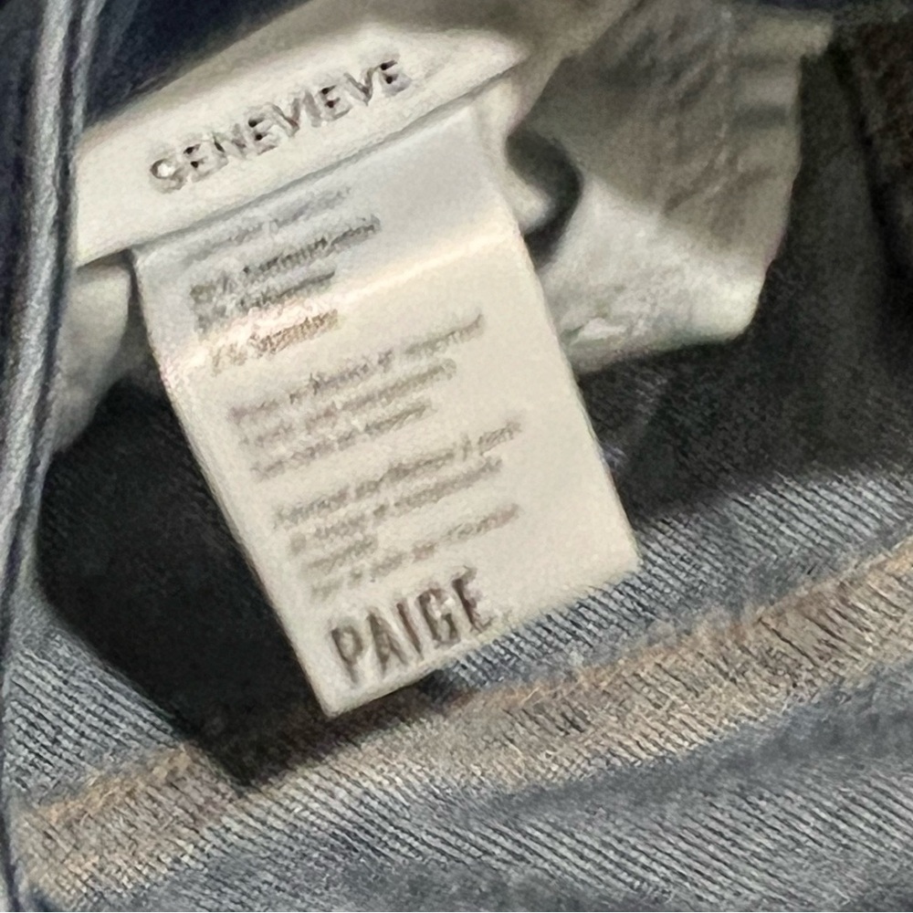 PAIGE Genevieve Bootcut / Flare Jeans Size 28 Dark Blue Denim - Picture 5 of 8